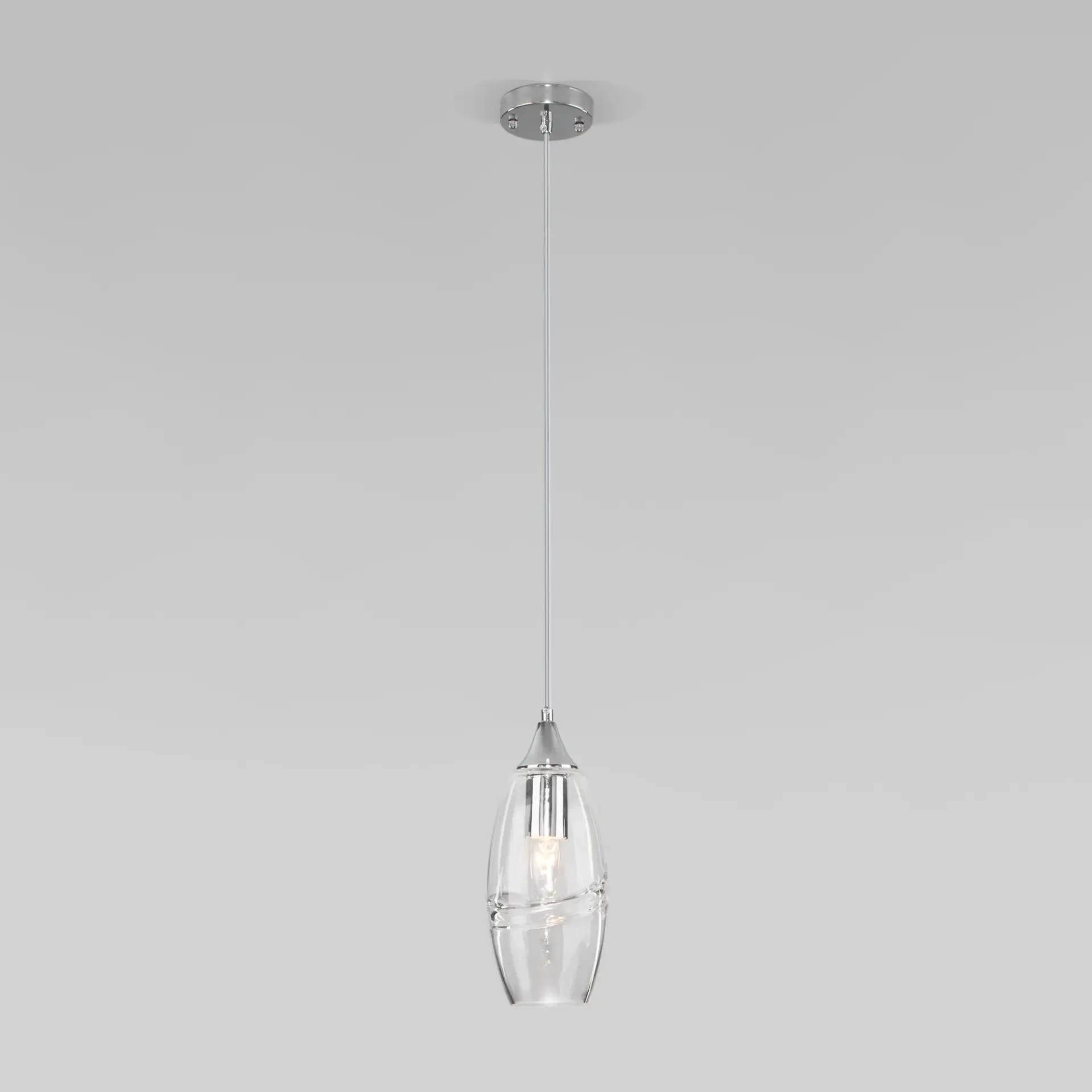 Светильник Eurosvet 50222/1 прозрачный LOTUS — хром, ракурс 2