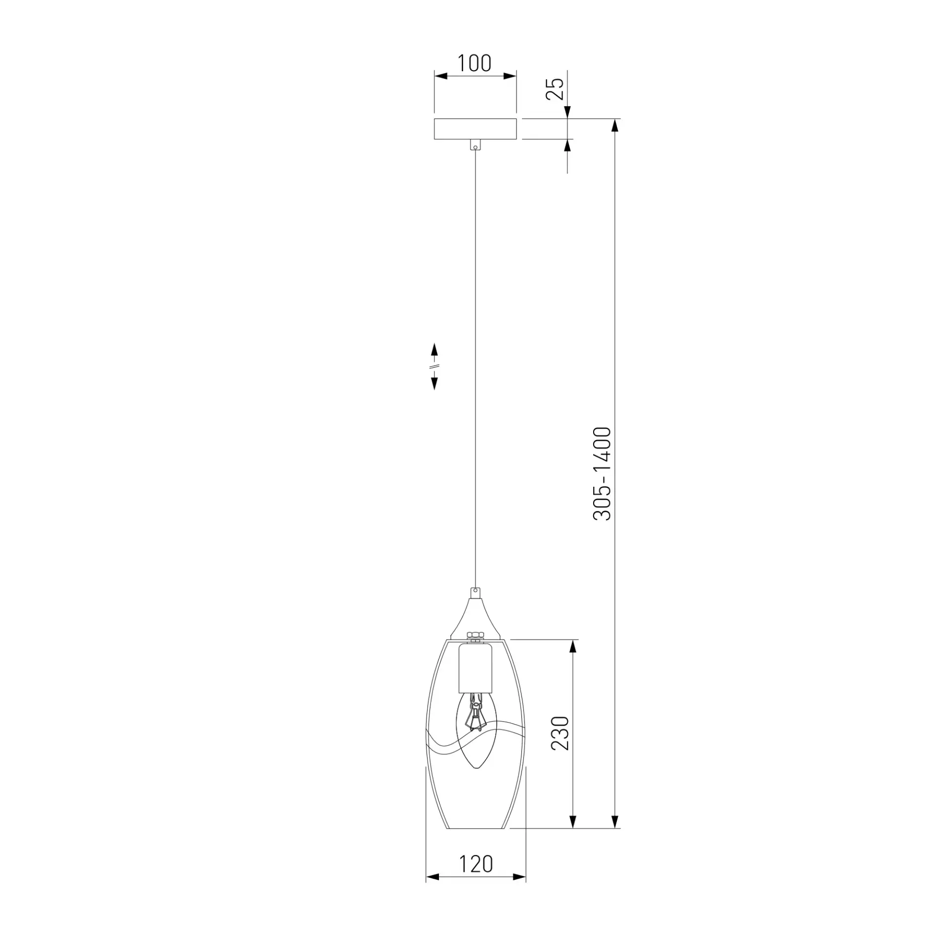 Светильник Eurosvet 50222/1 прозрачный LOTUS — хром