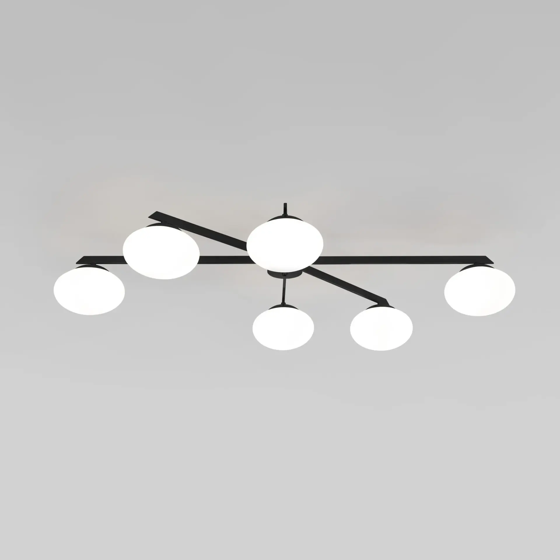 Люстра Eurosvet 70220/6 черный OPALINE