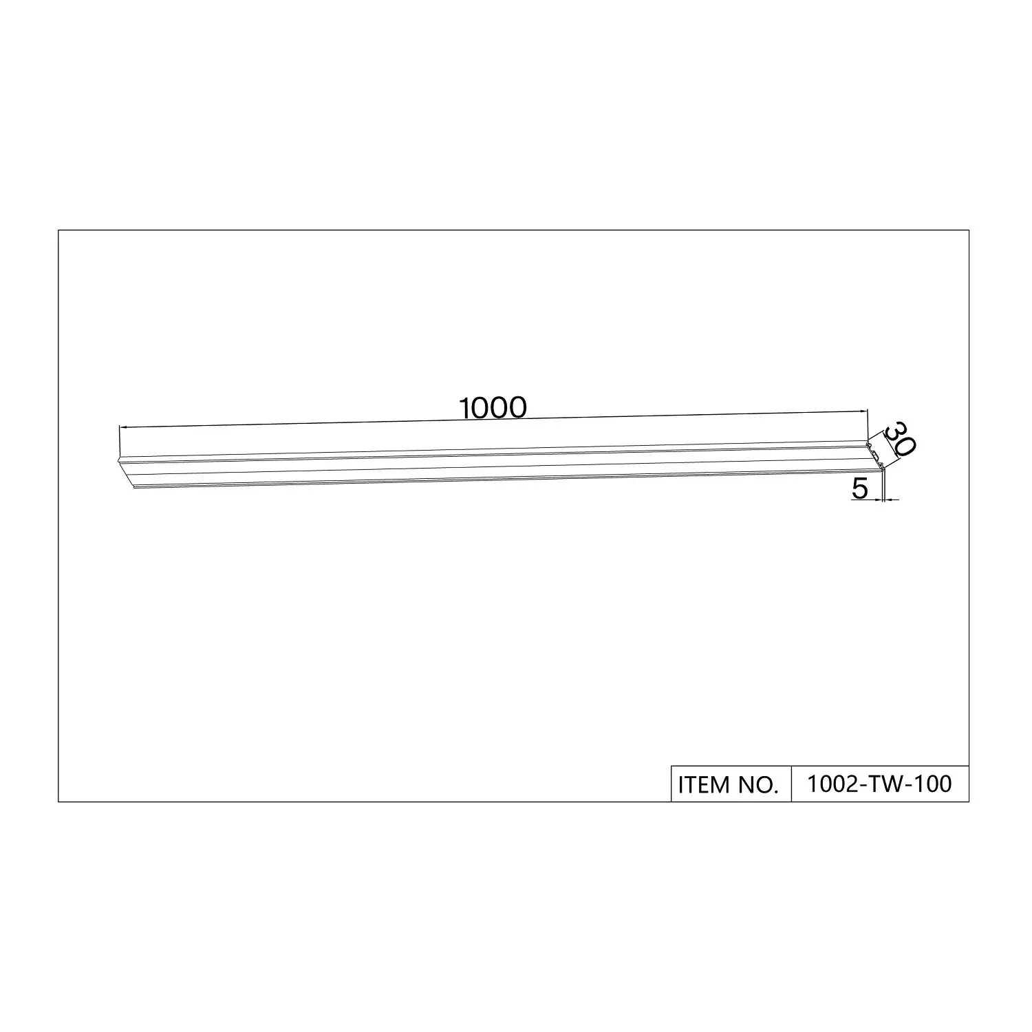 Накладной шинопровод Favourite 1002-TW-100 UNICA — белый, ракурс 2