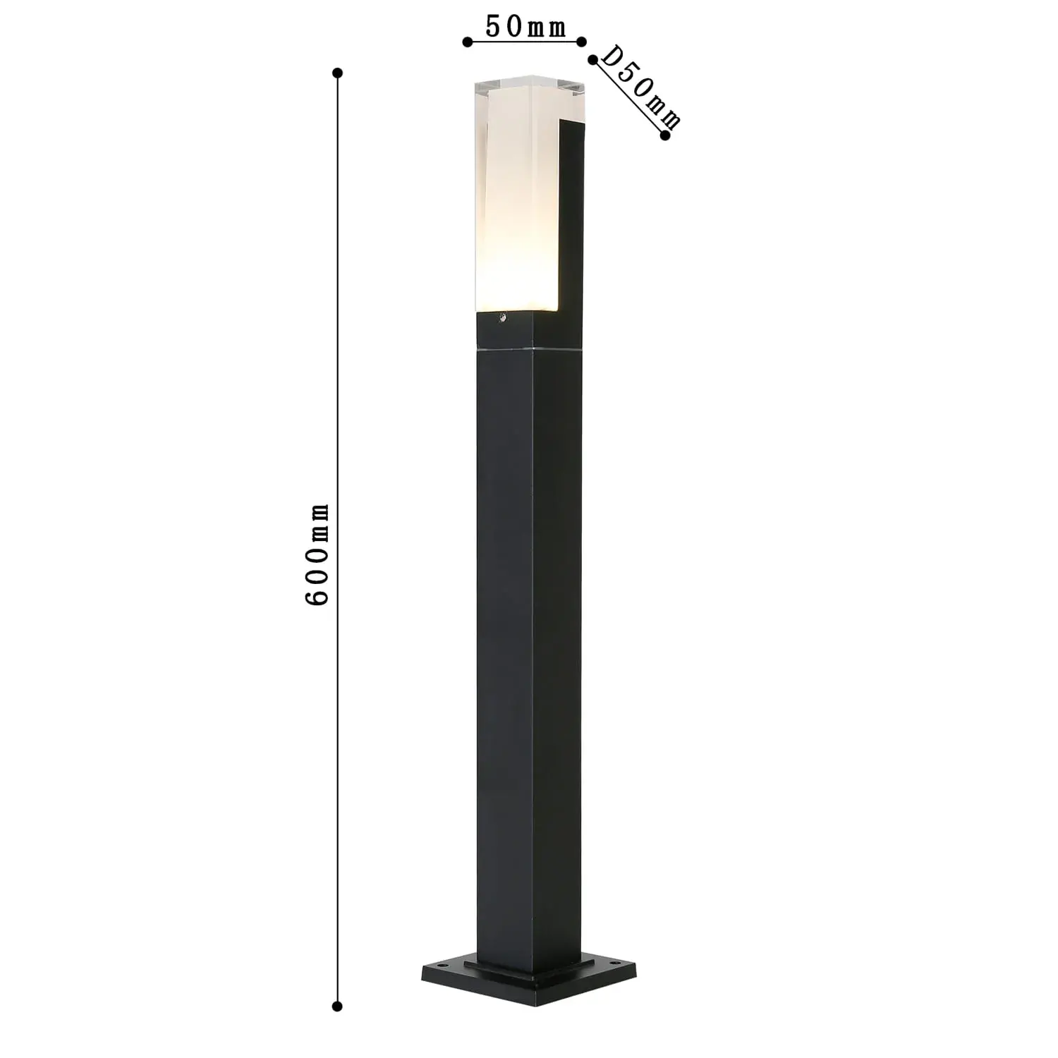 Уличный светильник Favourite 2861-1F PILLAR — черный, ракурс 3