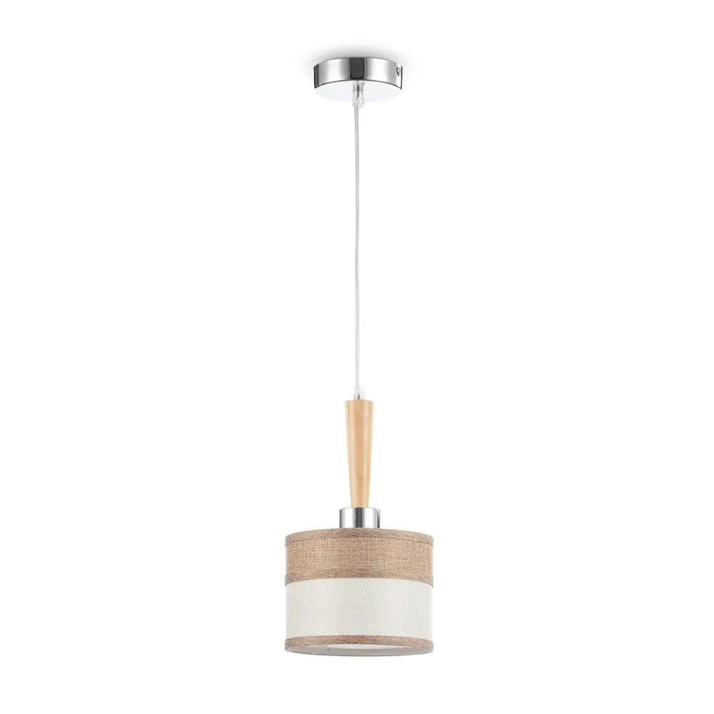 Подвесной светильник Freya HELEN — белый, коричневый, ракурс 2