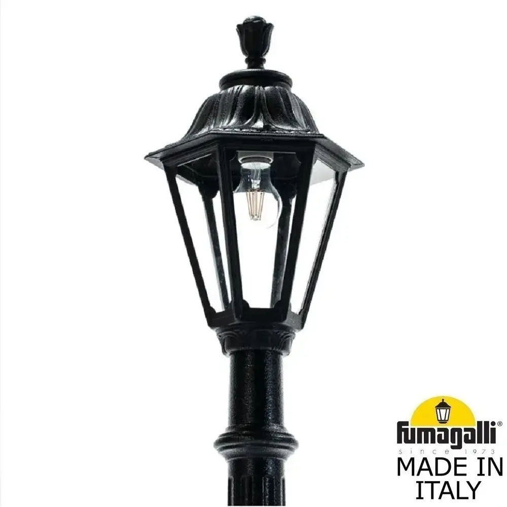 Фонарный столб Fumagalli E26.158.000.AXE27 RUT — черный, ракурс 2