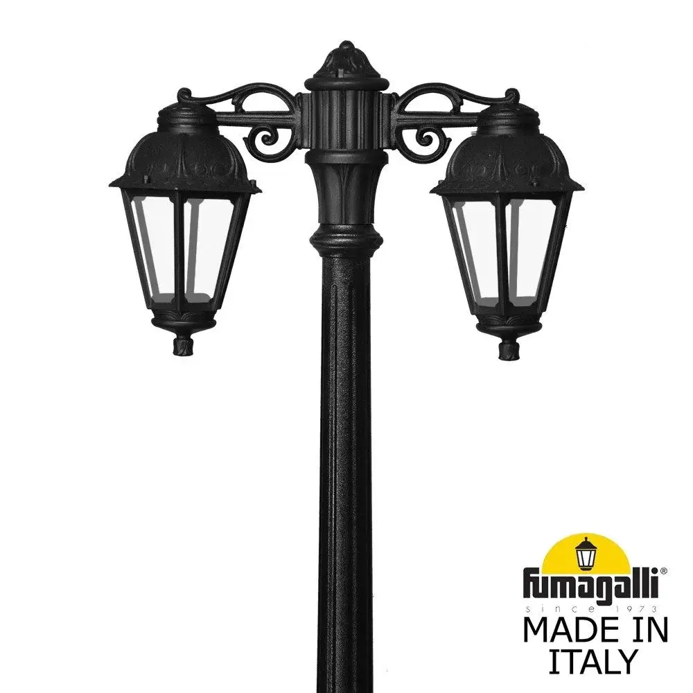 Наземный уличный светильник Fumagalli K22.156.S20.AXE27DN SABA — черный, ракурс 2