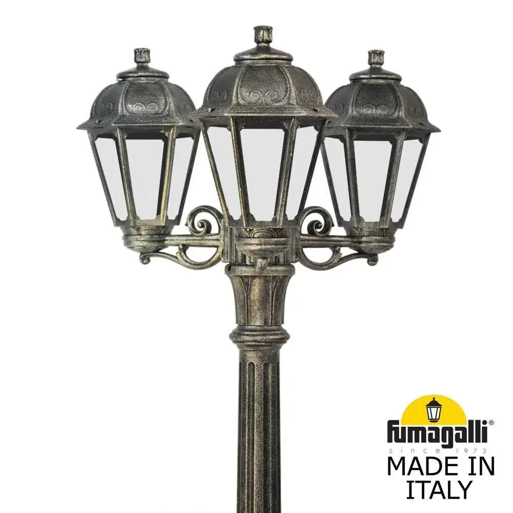 Фонарный столб Fumagalli K22.157.S30.BXE27 SABA — бронза, ракурс 2