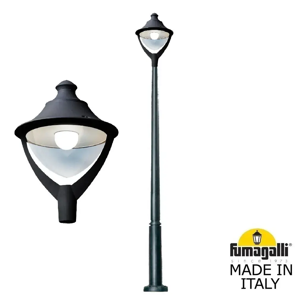 Фонарный столб Fumagalli P50.362.000.AXH27 BEPPE — черный