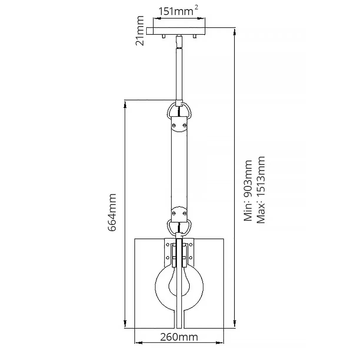 Светильник Hinkley QN-LUDLOW-1P-PN — никель