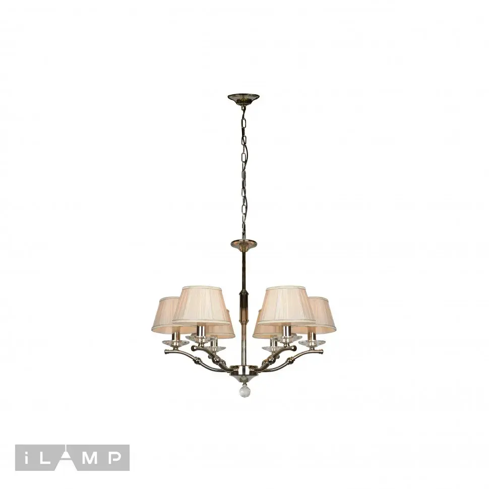 Люстра iLamp 85125/6 CR VIVALDI — хром, ракурс 2