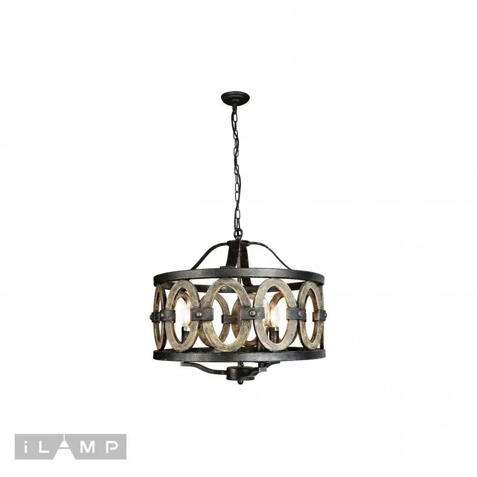 Люстра iLamp Loft192-3 ORGANIC — черный