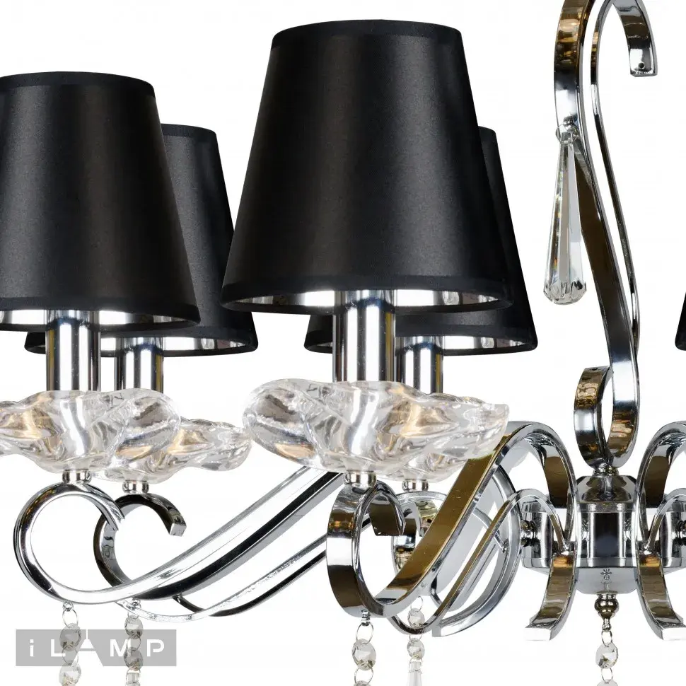 Люстра iLamp RM1684/8CR STELLA — хром, ракурс 3