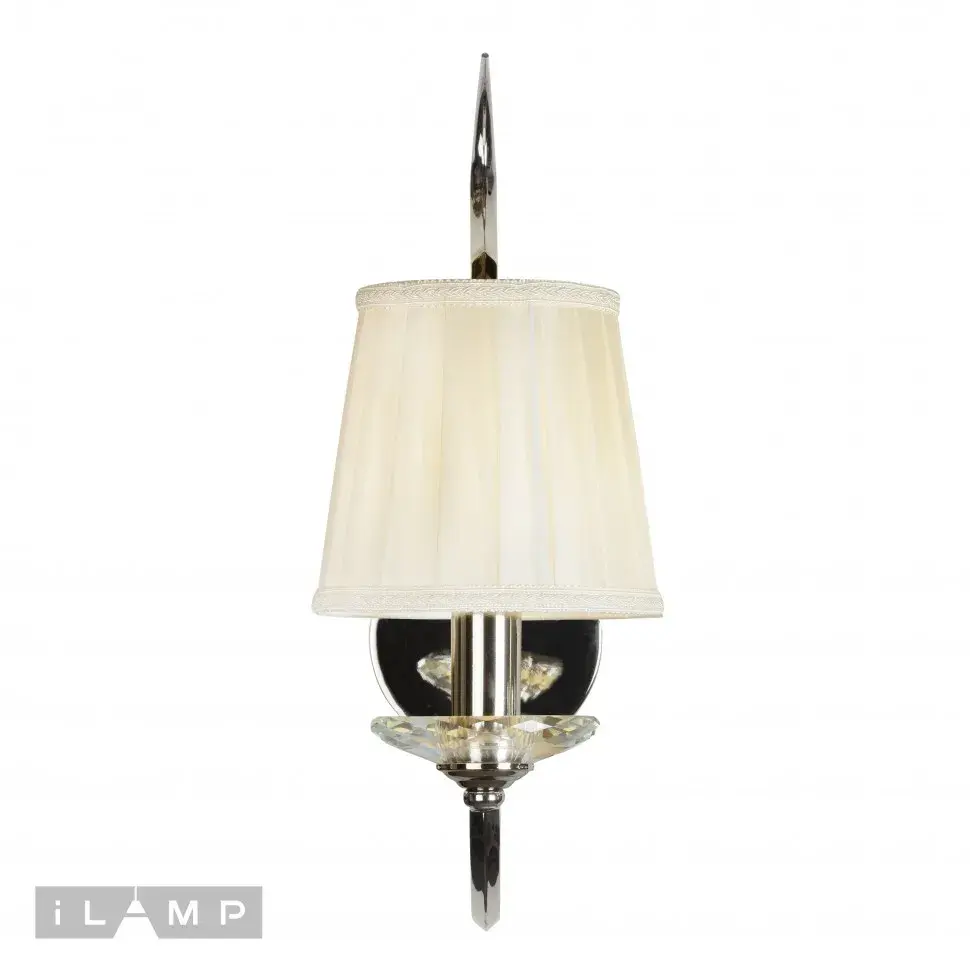 Бра iLamp W2508-1 nic CHARM — никель, ракурс 2