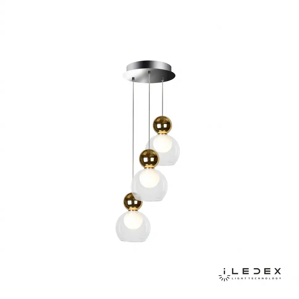 Светильник iLedex C4476-3R GL BLOSSOM — золотой, ракурс 2