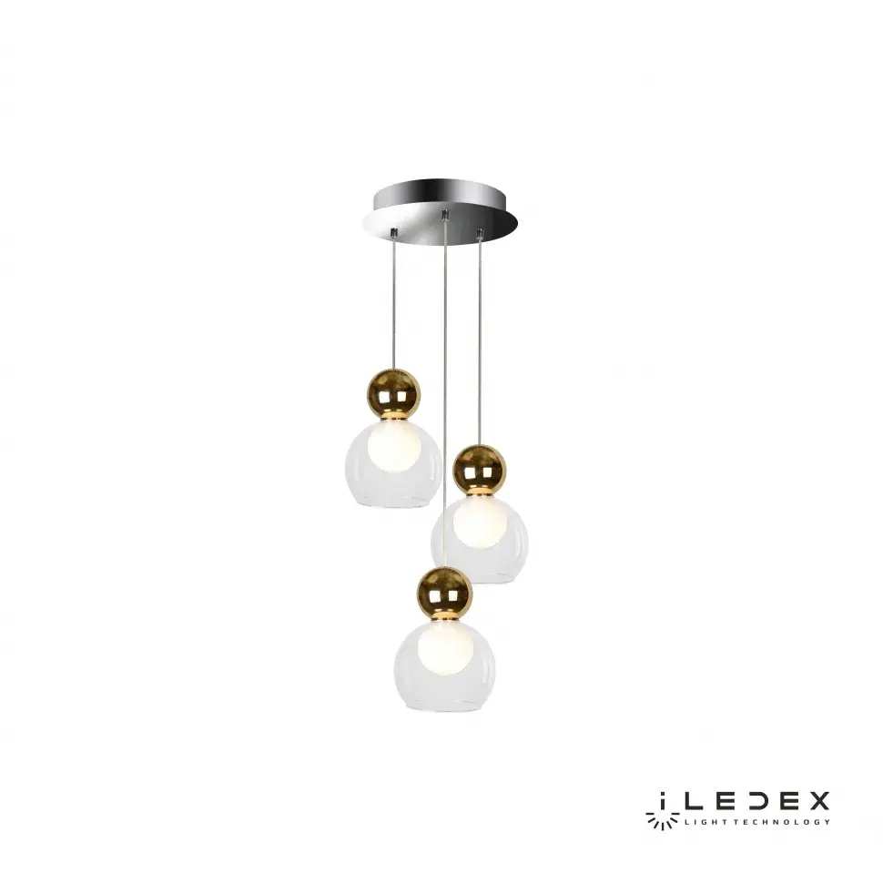 Светильник iLedex C4476-3R GL BLOSSOM — золотой, ракурс 3