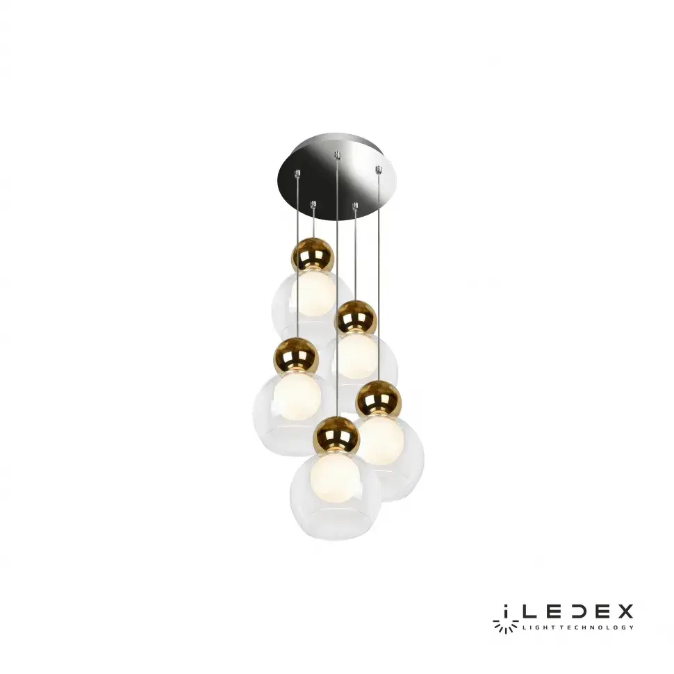 Светильник iLedex C4476-5R GL BLOSSOM — золотой, ракурс 2