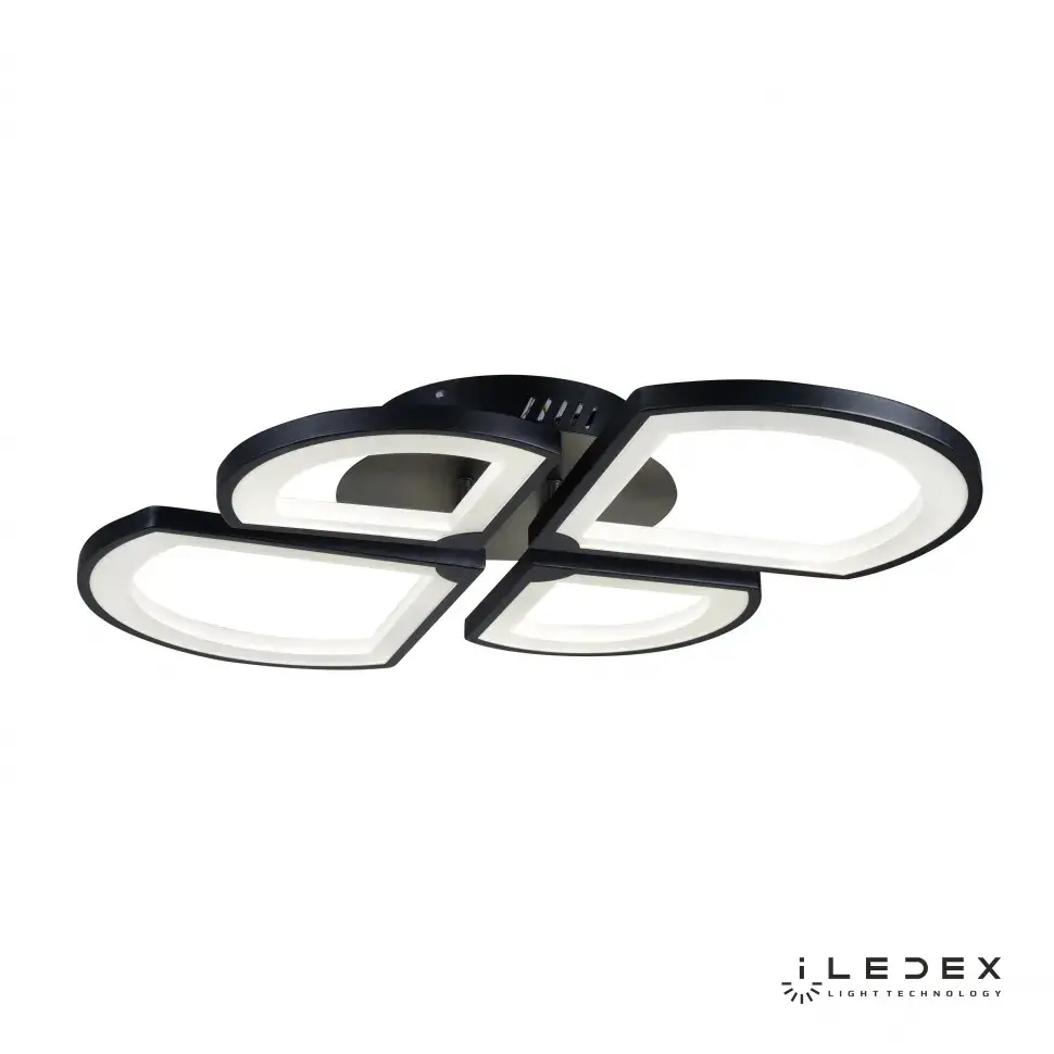 Люстра iLedex X024-4 BK RIVER — черный, ракурс 2