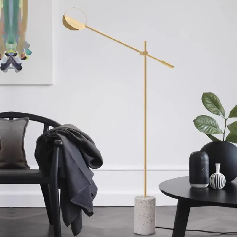 Торшер Imperium Loft 203594-22 BOLIA LEAVES — латунь, ракурс 9