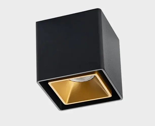 Точечный светильник Italline FASHION FX1 black + FASHION FXR gold — черный