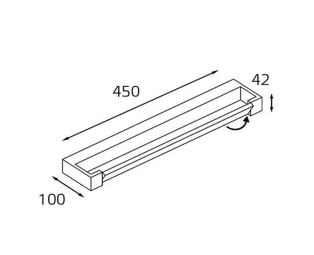 Бра Italline IT01-1068/45 black — черный