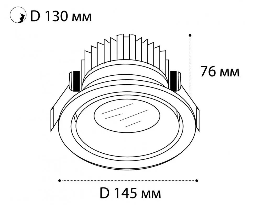 Точечный светильник Italline IT06-6018 black 4000K — черный