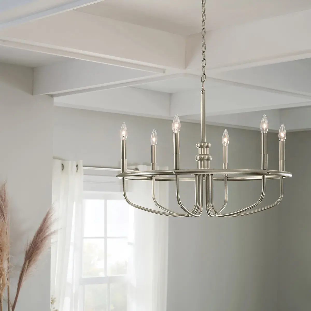 Люстра Kichler KL-CAPITOL-HILL6-BN — никель, ракурс 8