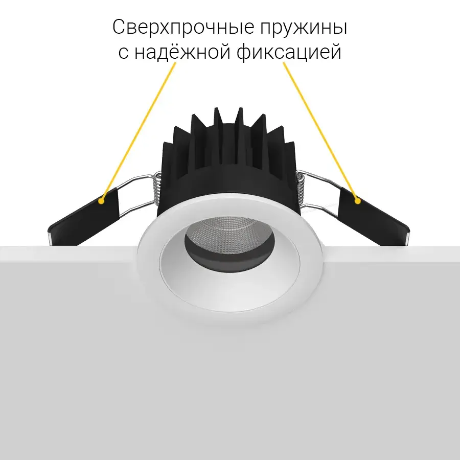 Точечный светильник Ledron FAST TOP MINI White — белый, ракурс 6