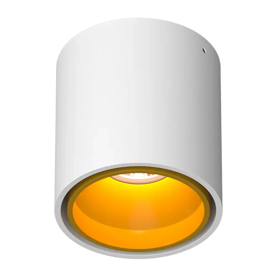 Точечный светильник Ledron KEA R ED GU10 White-Gold — белый