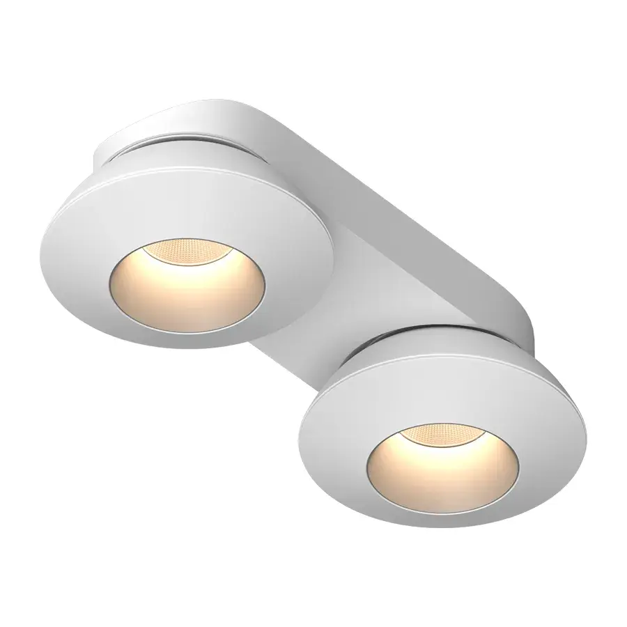 Точечный светильник Ledron KRIS SLIM 2 White-Grey — белый