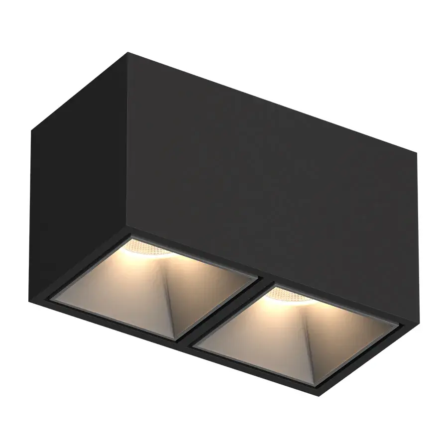 Точечный светильник Ledron KUBING 2 Black-Grey — черный