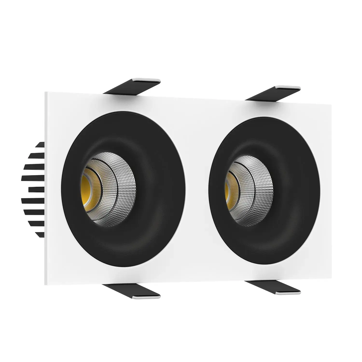 Точечный светильник Ledron LOFT SQ2 White-Black — белый