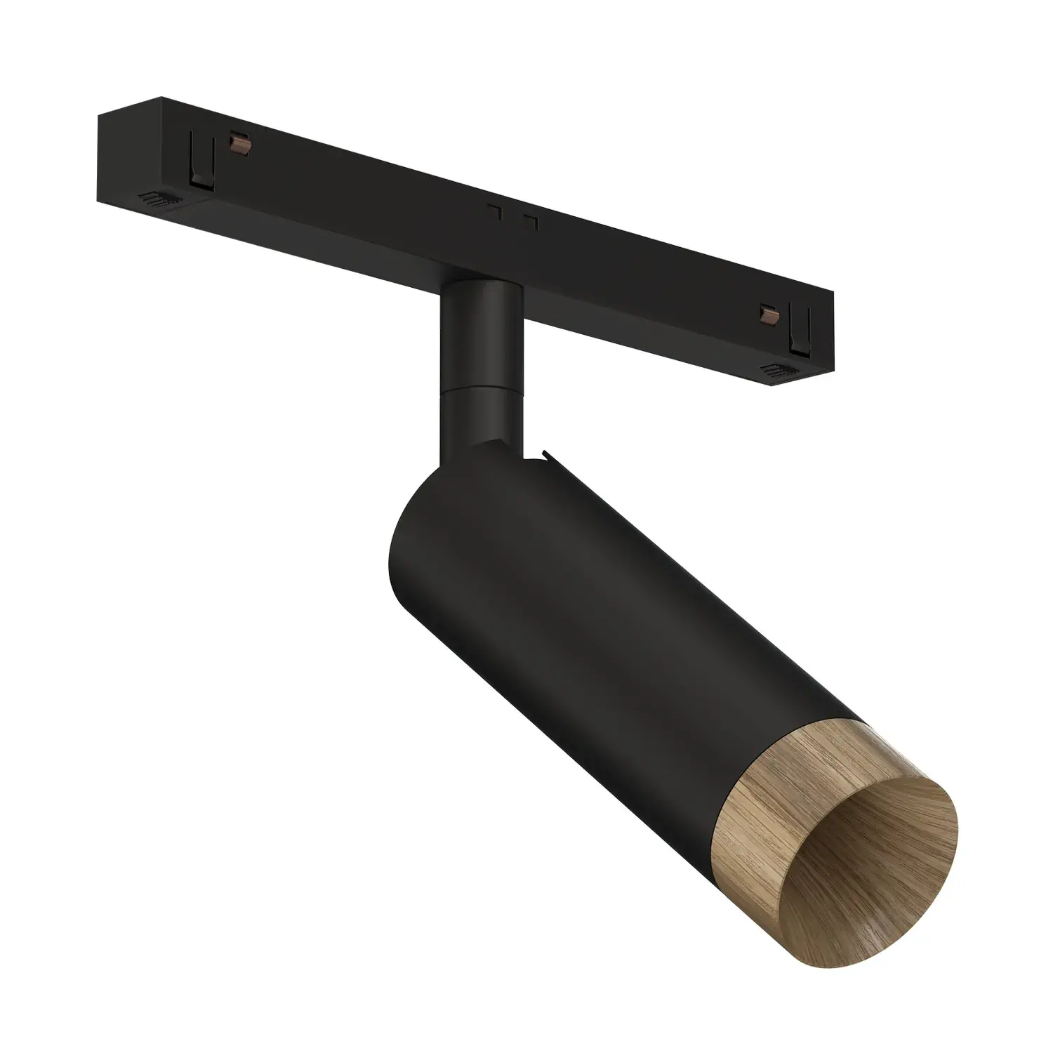 Светильник для магнитного трека Ledron Sagi S40 Wooden Bl 3000K — черный, ракурс 2