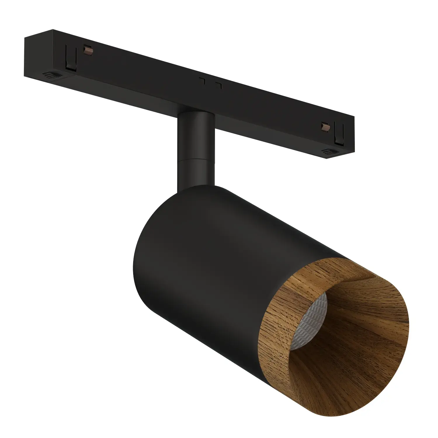 Светильник для магнитного трека Ledron Sagi S60 Wooden Bl 3000K — черный, ракурс 2