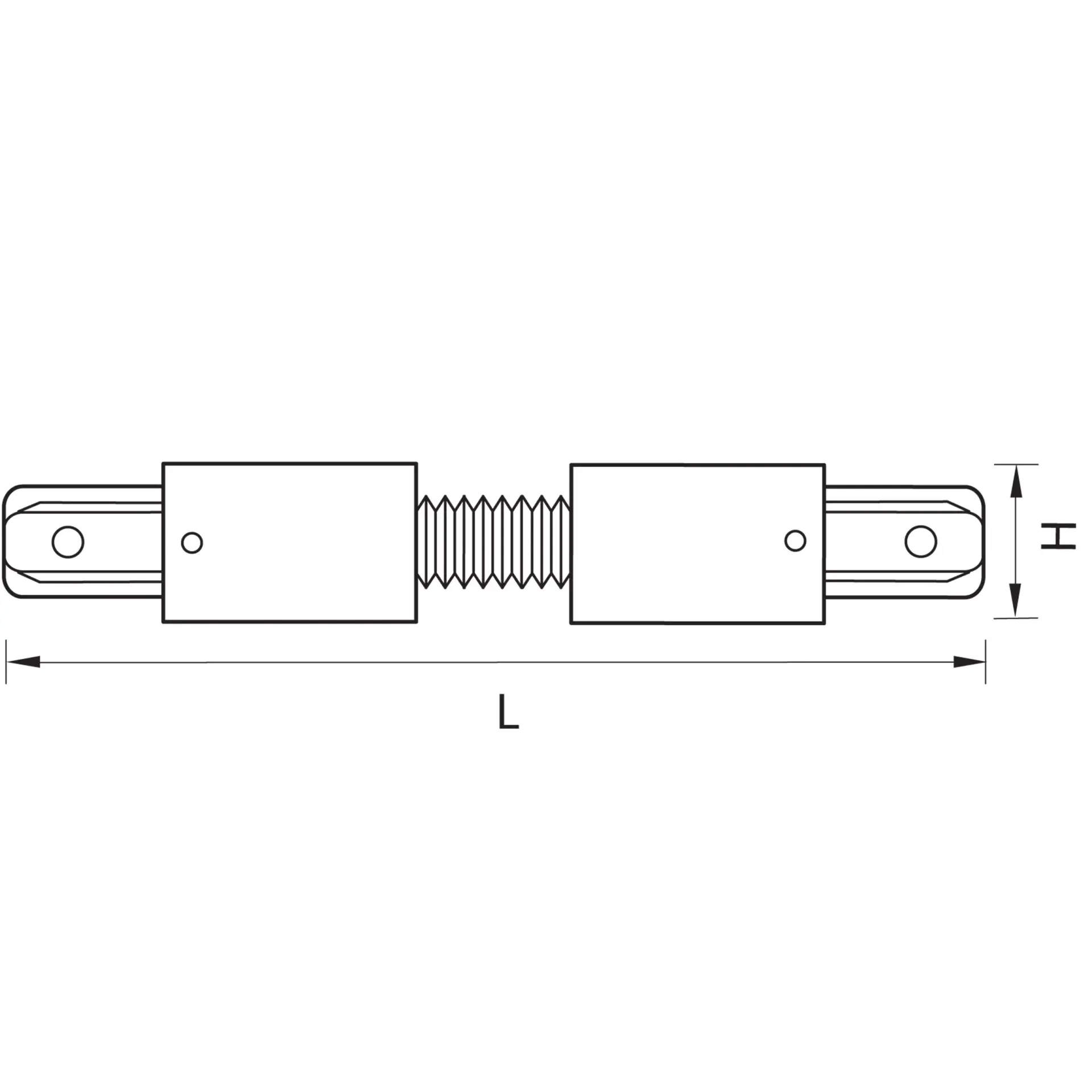 Соединитель для однофазного трека Lightstar 501157 BARRA — черный