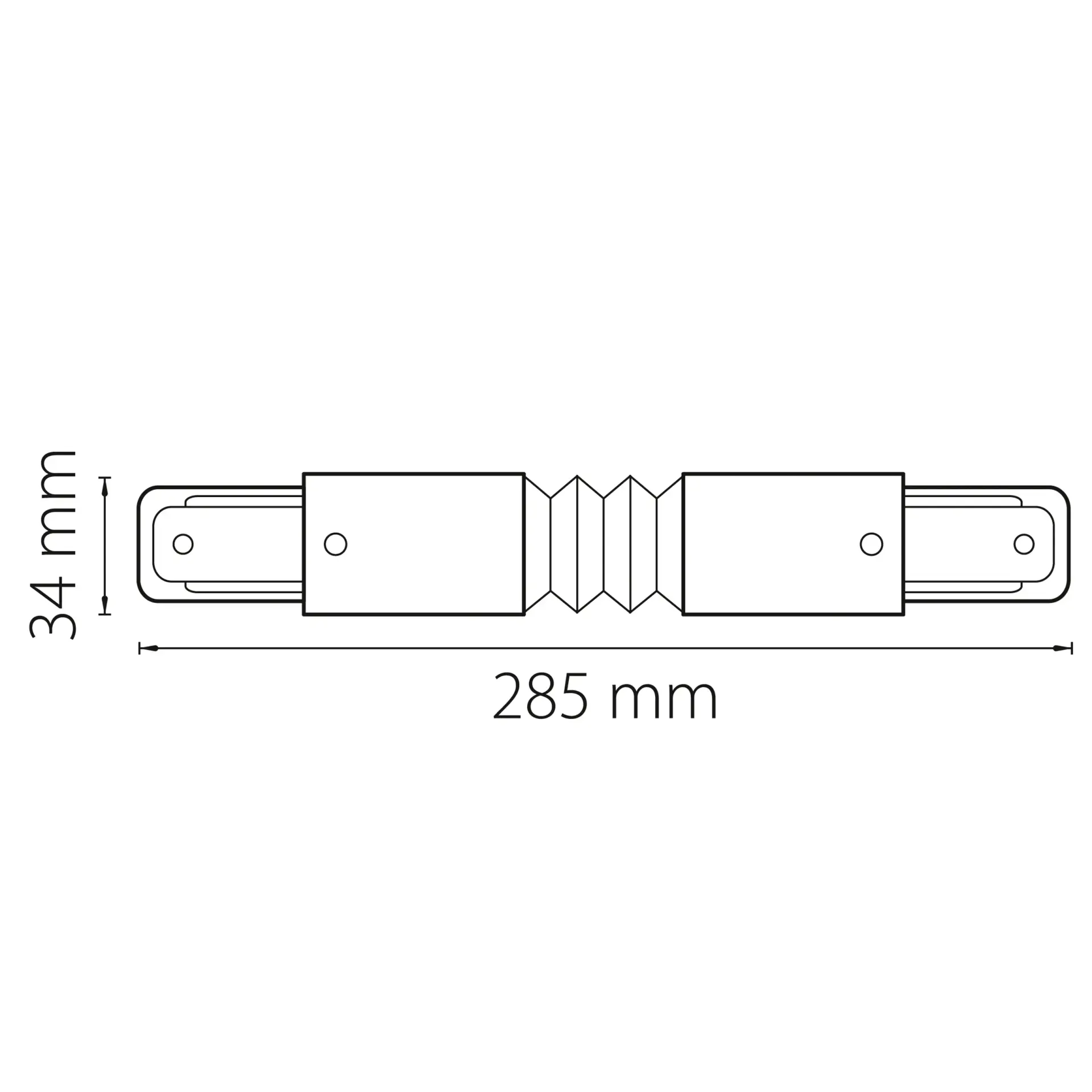 Соединитель для однофазного трека Lightstar 502159 BARRA — серый