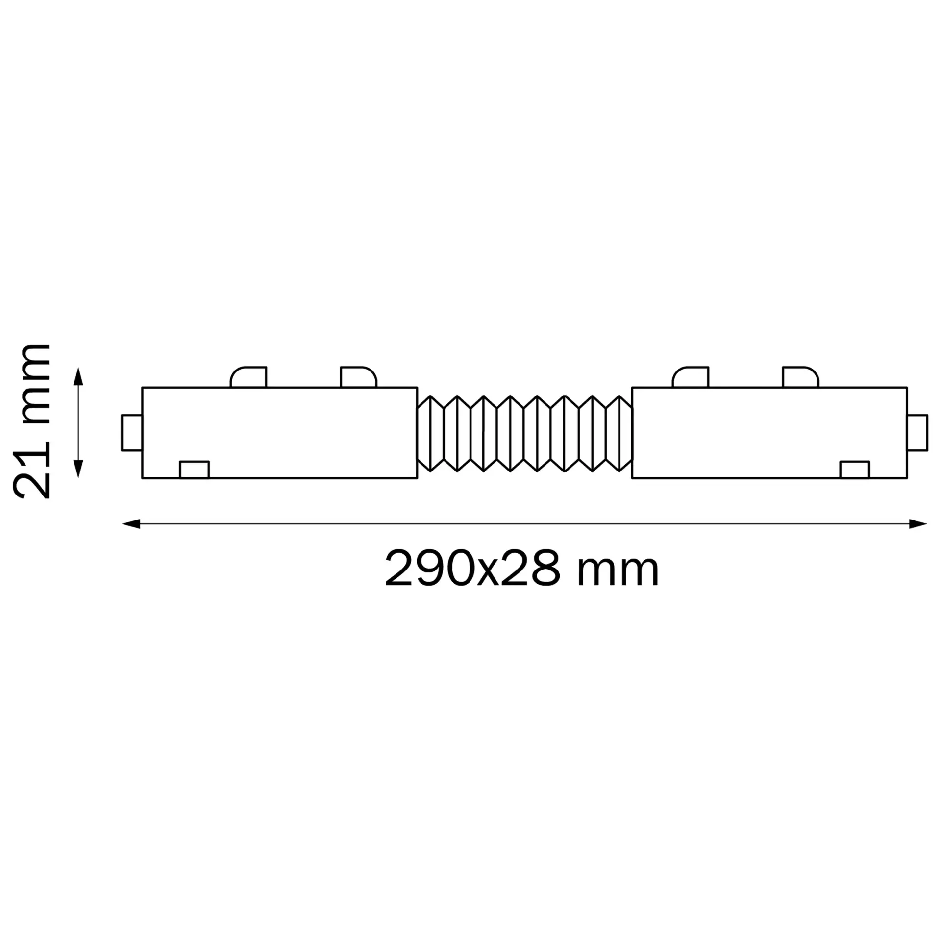 Соединитель питания регулируемый гибкий Lightstar 505156 TETA — белый
