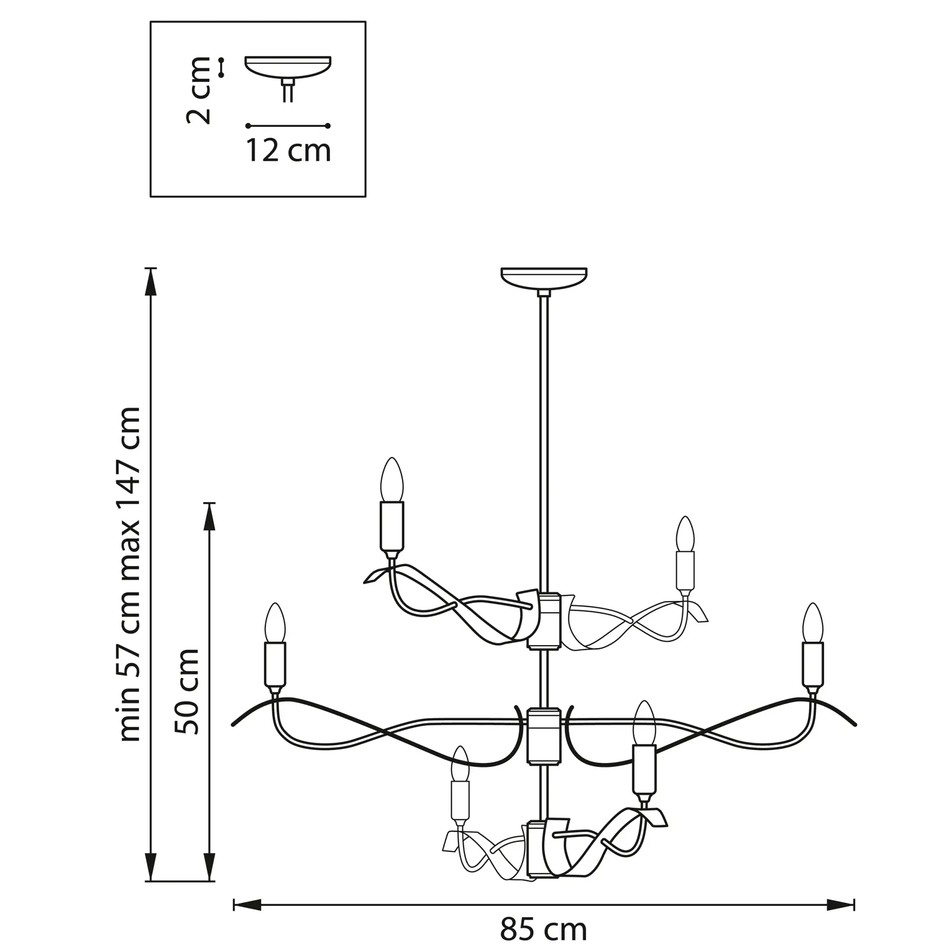 Люстра Lightstar 733263 RAGNO — золотой