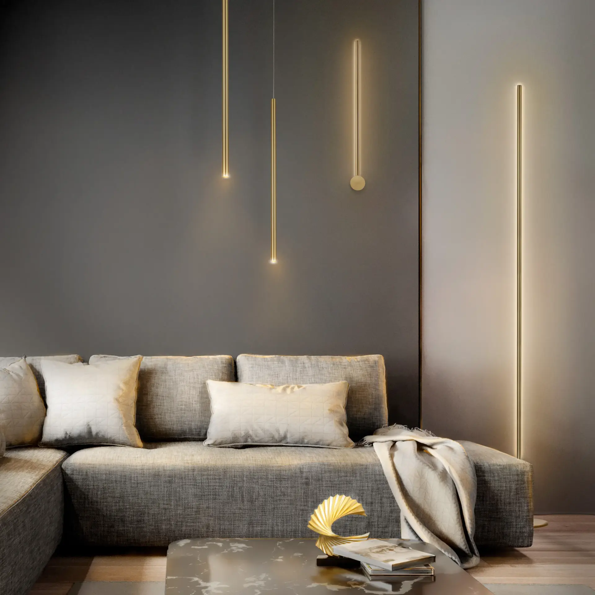 Бра Lightstar 748833 TUBO — золотой, ракурс 6