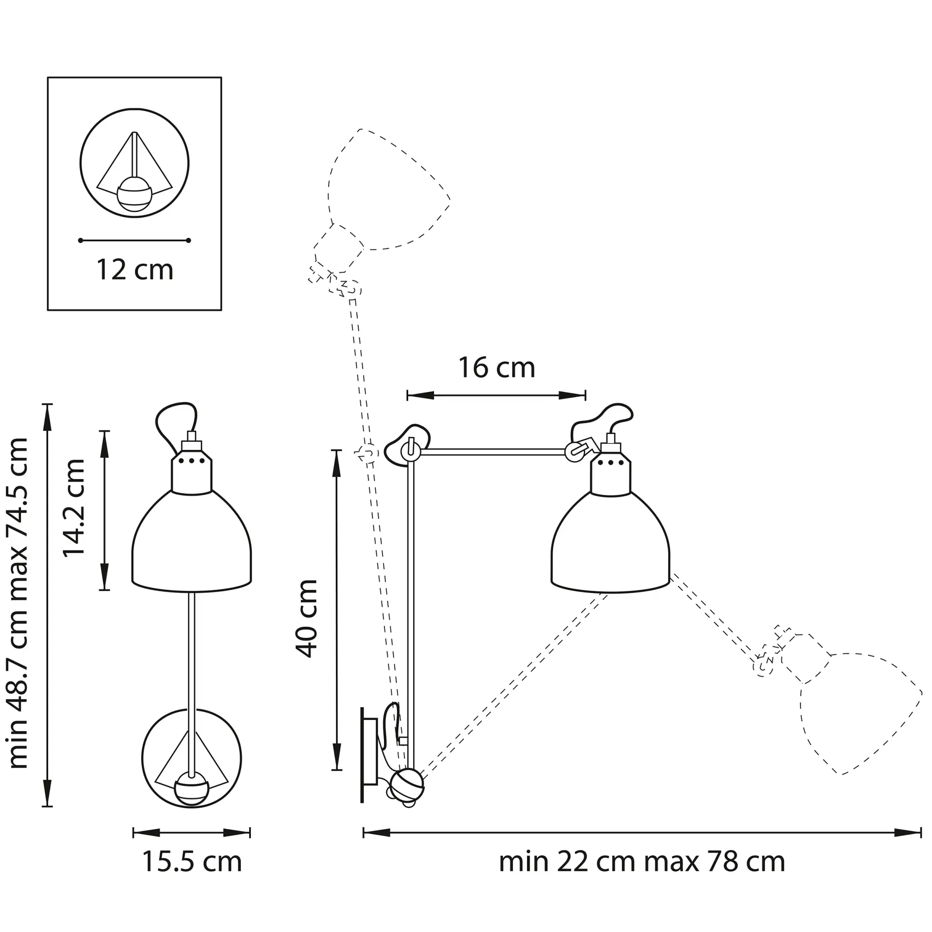 Бра Lightstar 765617 LOFT — черный