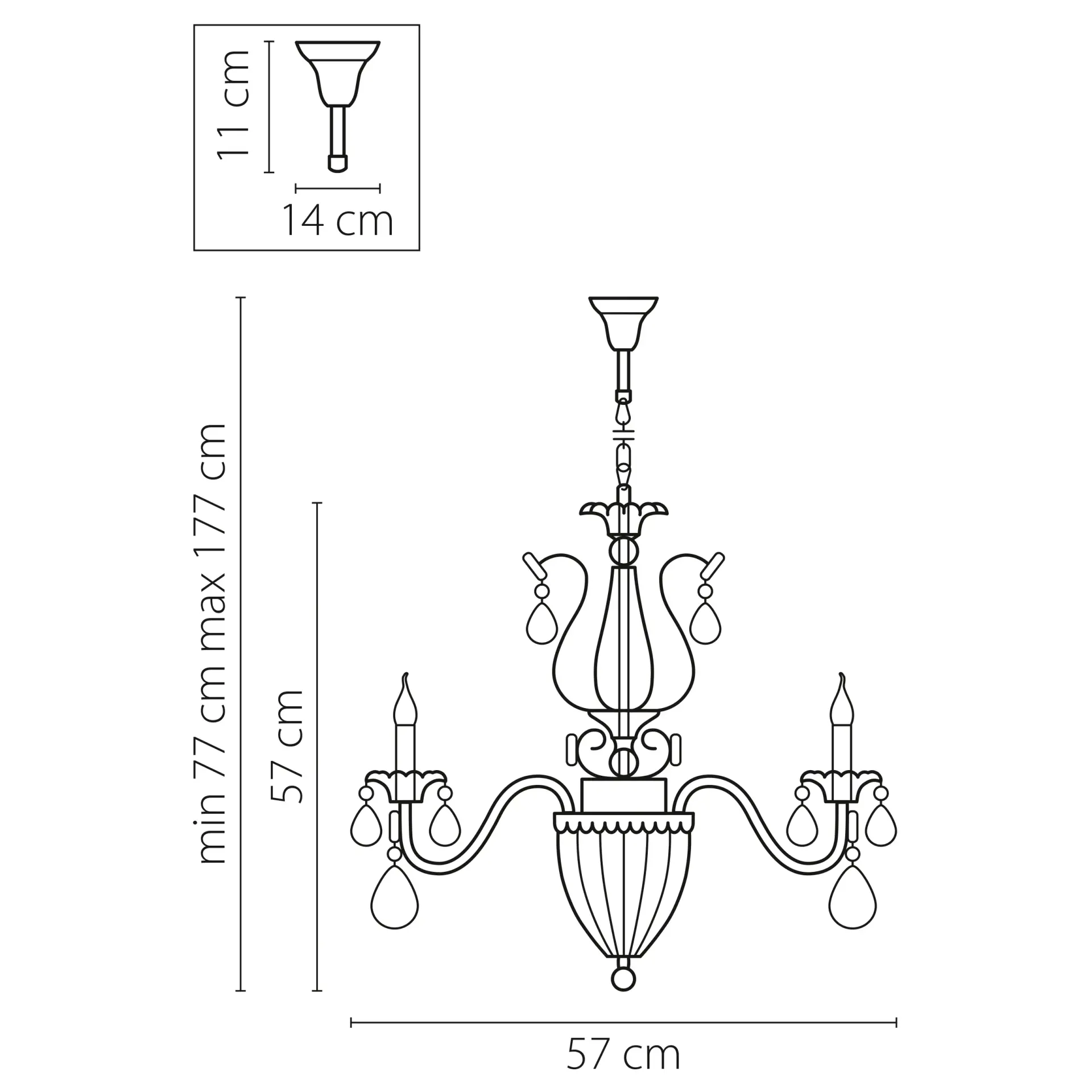 Люстра Lightstar 790062 SCHON — золотой
