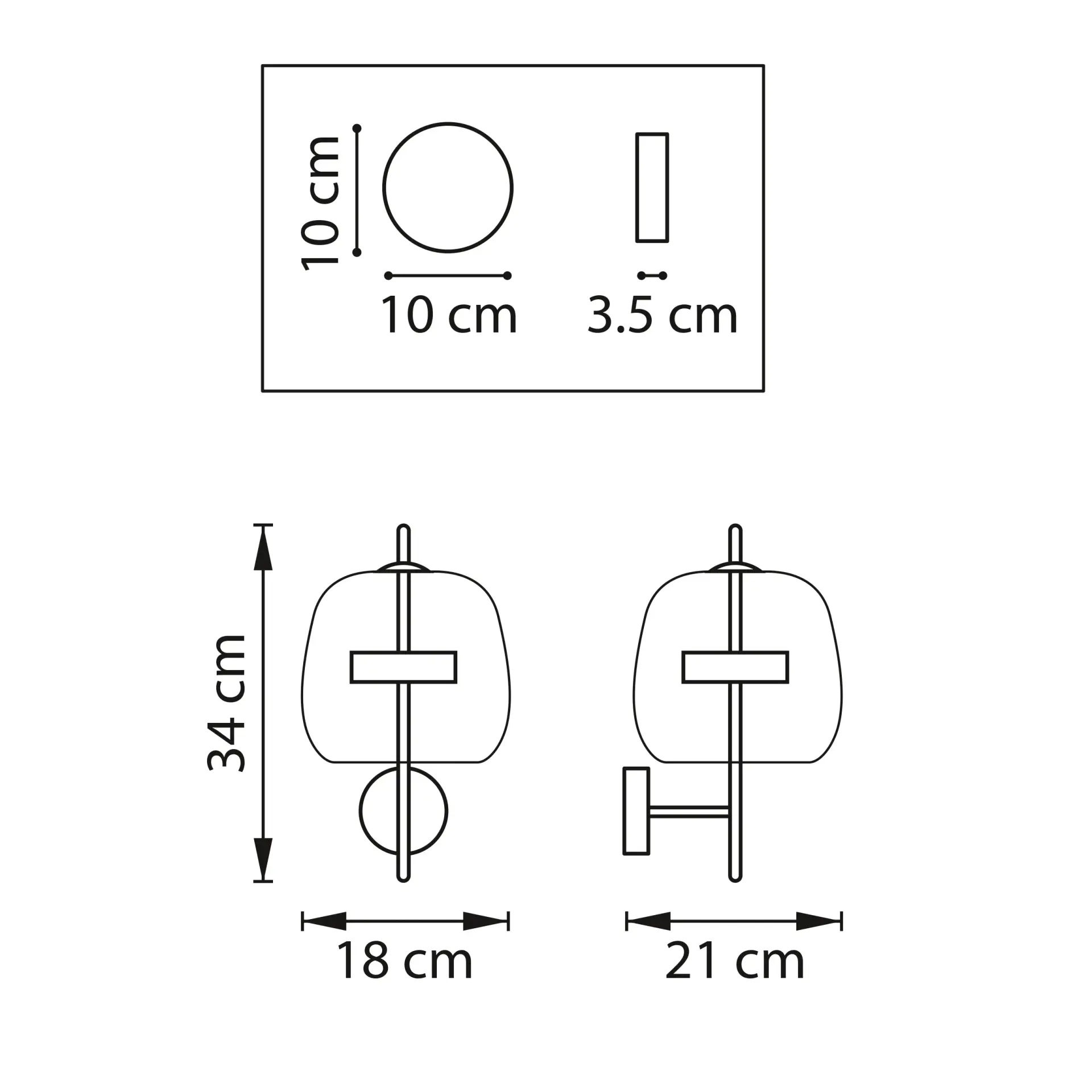Бра Lightstar 804618 CUPOLA — золотой