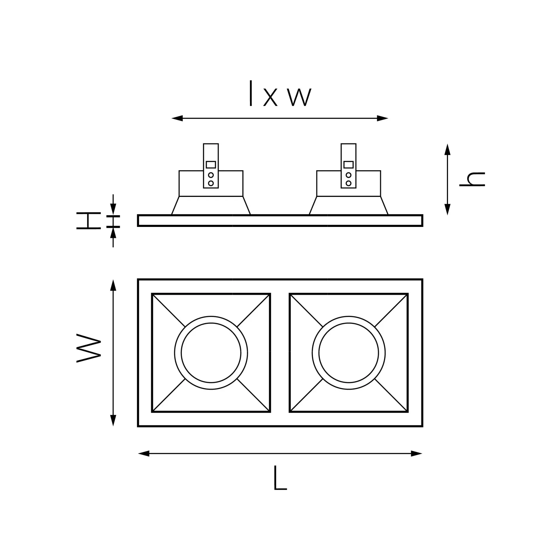 Точечный светильник Lightstar D5270606 DOMINO — белый