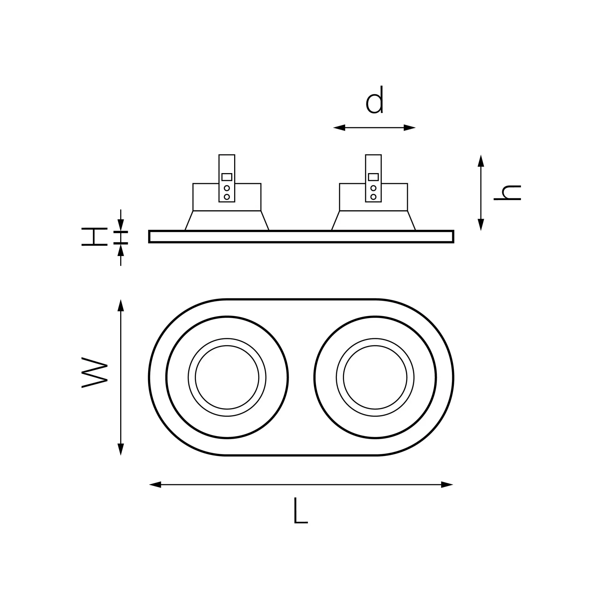 Точечный светильник Lightstar D6560607 DOMINO — белый