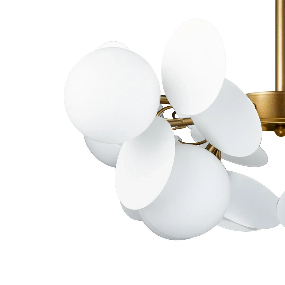 Люстра Loft IT 10008/8 white MATISSE — золотой, ракурс 3