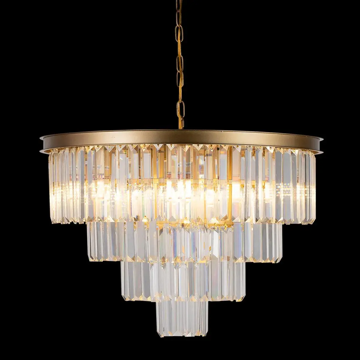Люстра Loft IT 10019/600C PRISM CLEAR — золотой