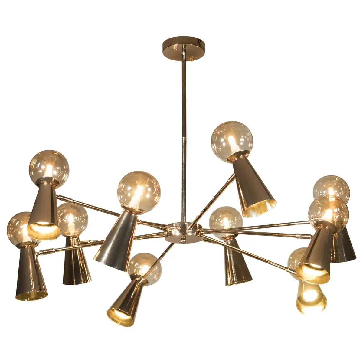 Люстра Loft IT 10046/10 Gold HALLEY — золотой, ракурс 3