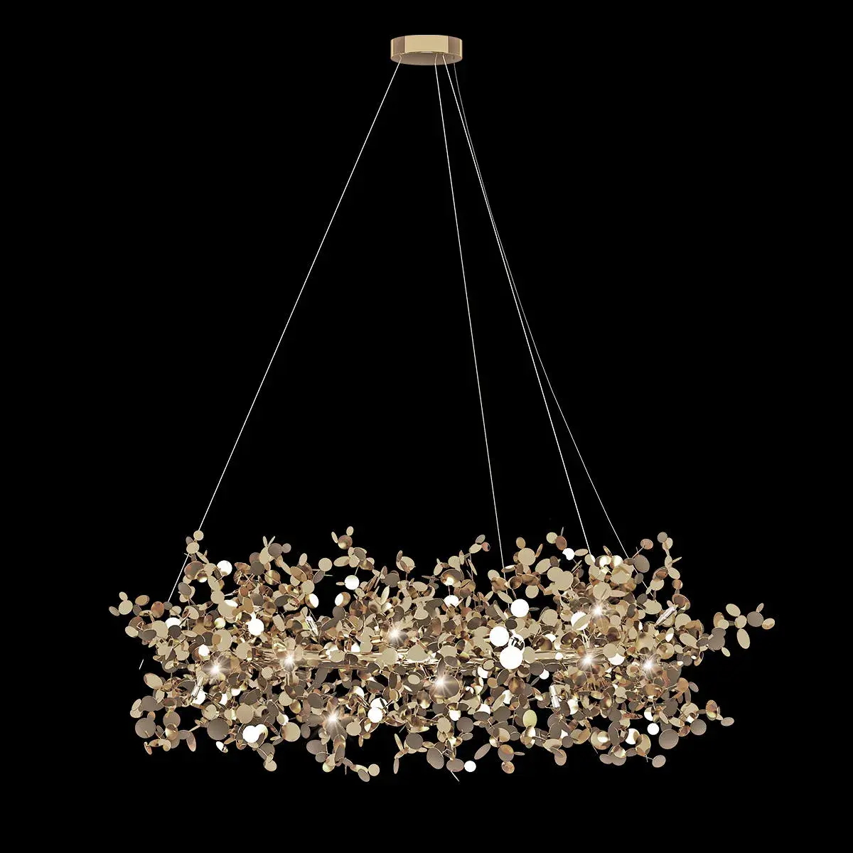 Люстра Loft IT 10101/600 Gold SPARK — золотой, ракурс 2