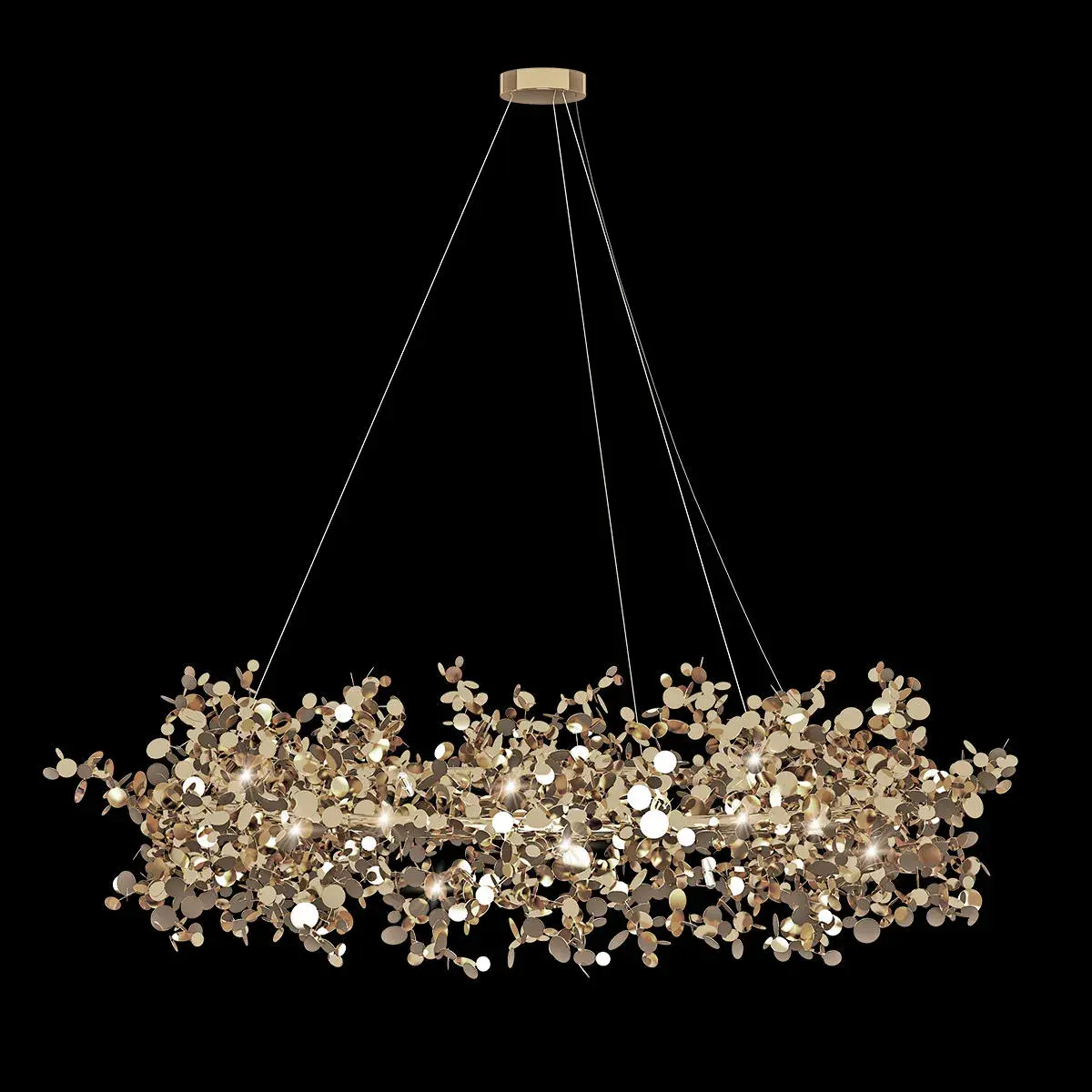 Люстра Loft IT 10101/800 Gold SPARK — золотой, ракурс 2