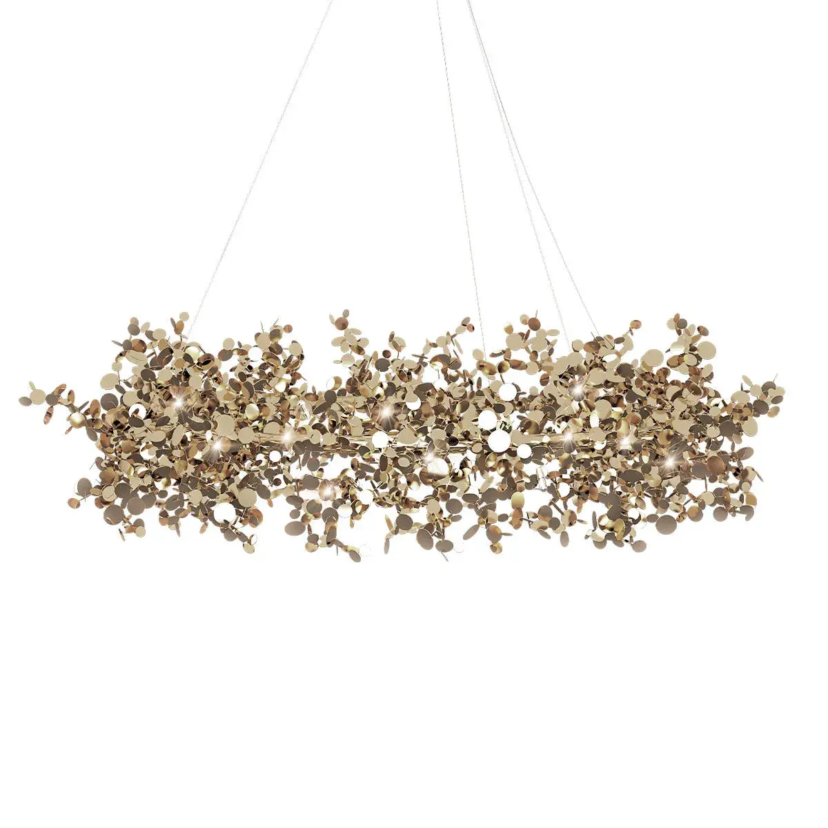Люстра Loft IT 10101/800 Gold SPARK — золотой, ракурс 3