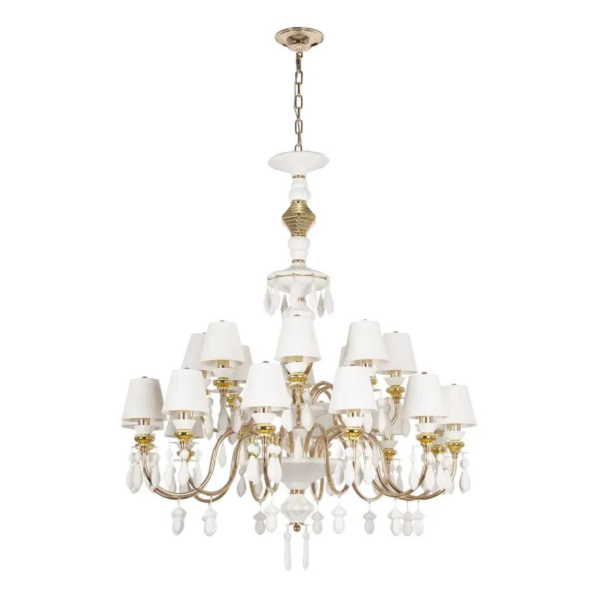 Люстра Loft IT 10203/12+8 White GRACE — золотой