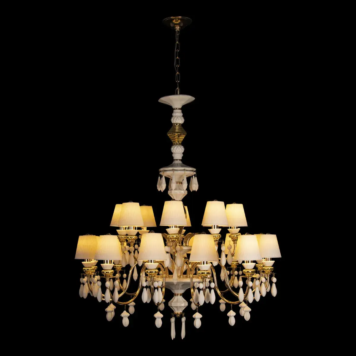 Люстра Loft IT 10203/12+8 White GRACE — золотой, ракурс 4