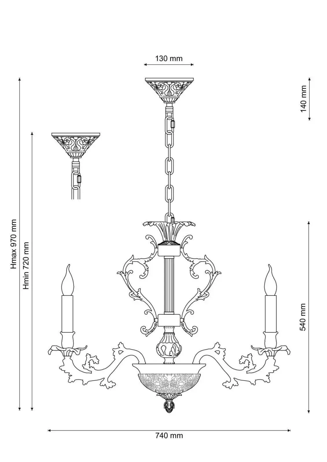 Люстра Lucia Tucci FIRENZE 1780.8.2 antique gold — золотой